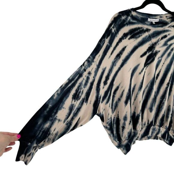 Young Fabulous & Broke Juliette Tie Dye Oversized Sweatshirt Blue Safari Medium - Picture 2 of 6